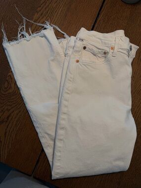 Citizens Of Humanity White High-Rise Denim